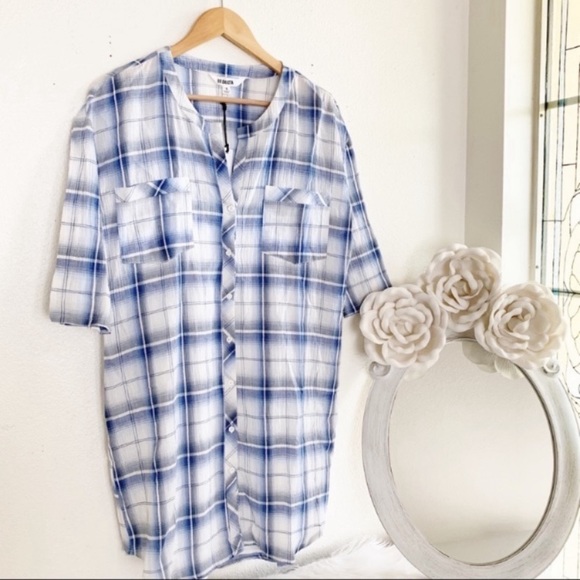 BB Dakota Dresses & Skirts - BB Dakota William Plaid Shirt Dress